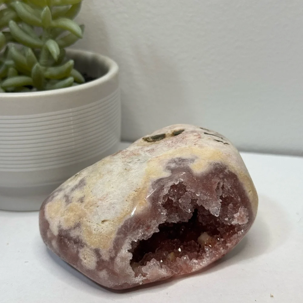 Natural Pink Amethyst Crystal Freeform